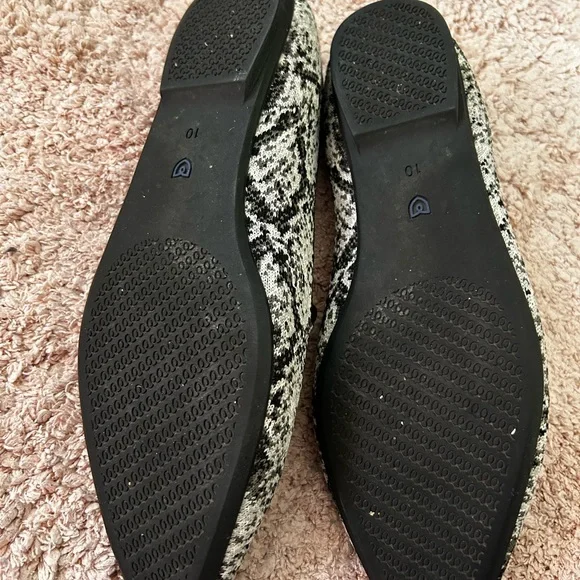 Rothy's Black and White Python Loafers - Picture 3 of 8